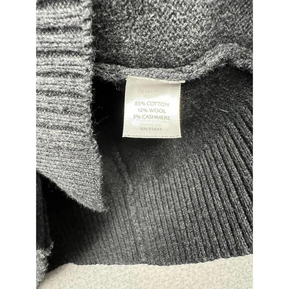 J.Jill V-Neck Button Front Cardigan Sweater XL Wool Cashmere Blend Grandma Core - Picture 7 of 9